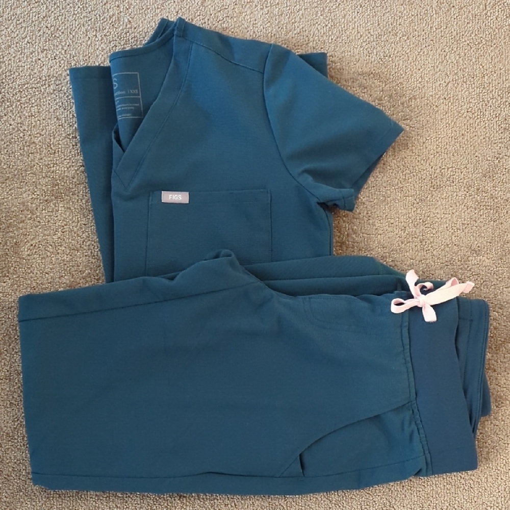 FIGS Blue Caribbean XXS set